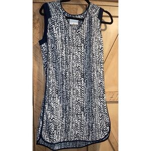 Dalia Navy Blue & White Dress Size 8 New Without Tag